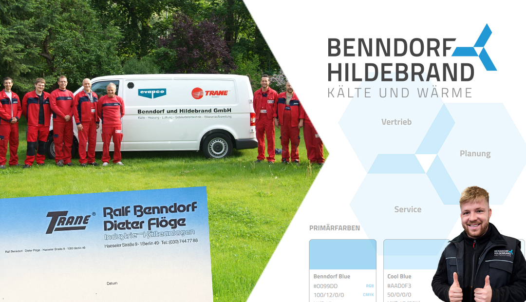 Seit 45 Jahren gibt es Kältetechnik von Benndorf und Hildebrand. Seitdem hat sich viel verändert – auch unser Erscheinungsbild.